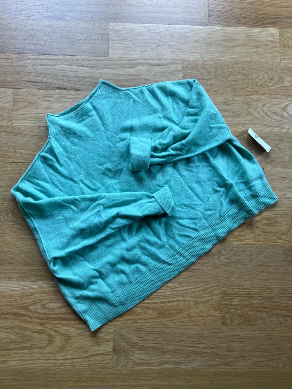 Pilcro Light Blue Cozy Funnel-Neck Sweater - Picture 2 of 4